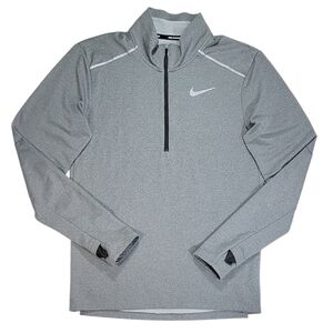 Nike Men's Element Dri-FIT 1/2 Zip Running Top • Grey Athletic Shirt Jacket • S
